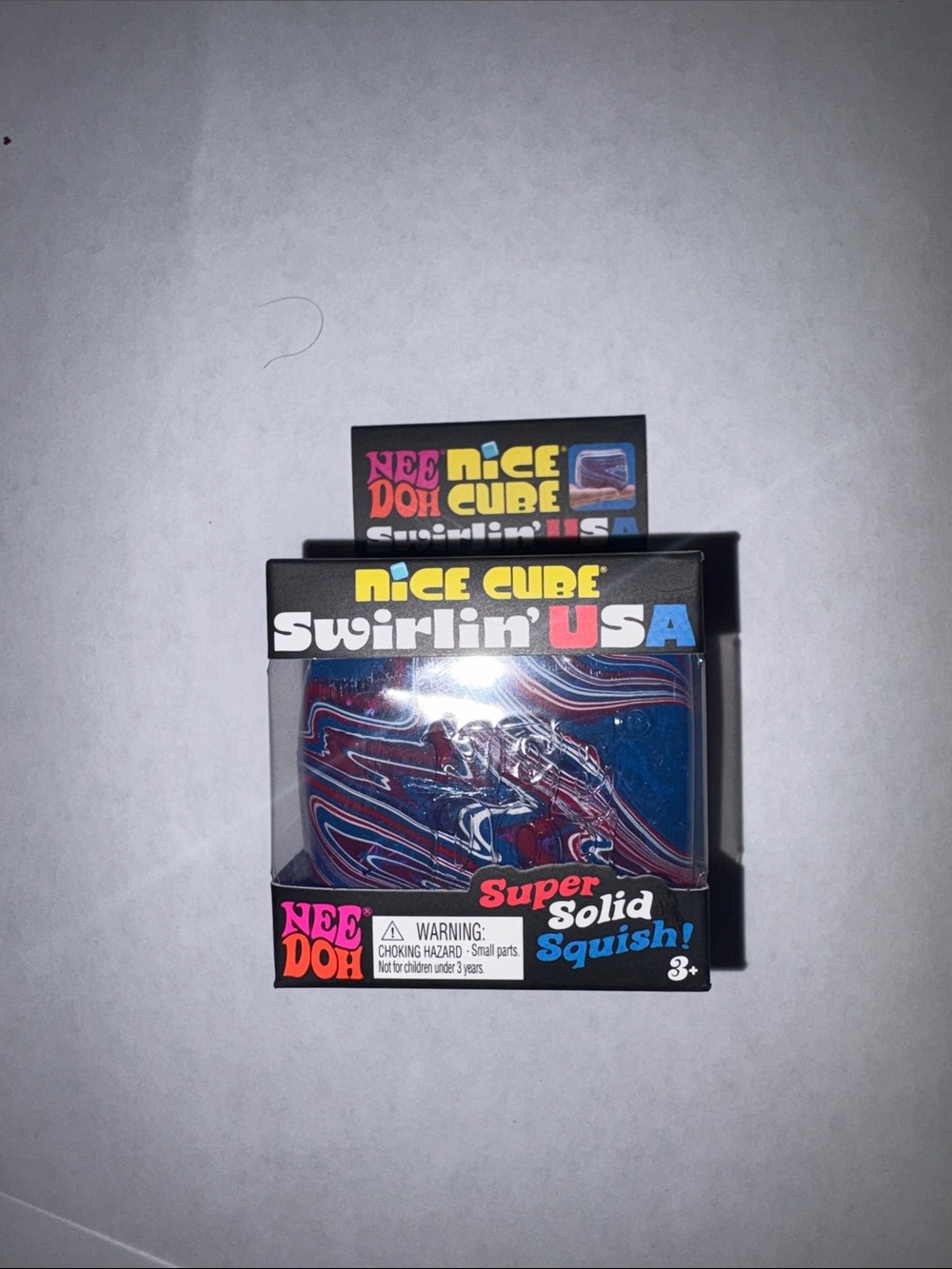 Nice Cube Swirlin' USA Solid Squish - Blue & Red